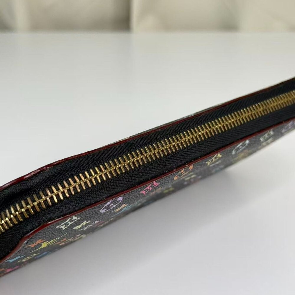 Louis Vuitton Black Multicolor Wallet with Colorful Monogram Design - Picture 7 of 8